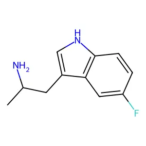5-Fluoro-alpha-methyltryptamine structure