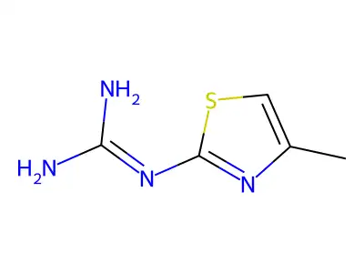 N-(4-methyl-1,3-thiazol-2-yl)guanidine structure