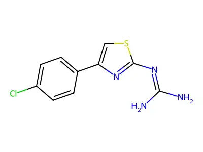 n-[4-(4-Chlorophenyl)-1,3-thiazol-2-yl]guanidine structure