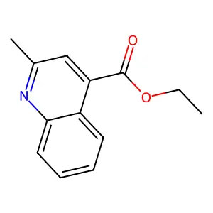 Ethyl 2-methylquinoline-4-carboxylate structure