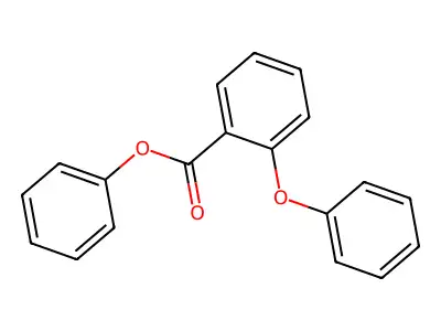 Benzoic acid, 2-phenoxy-, phenyl ester structure