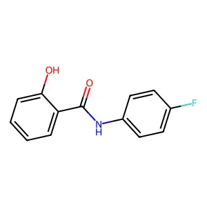 N-(4-fluorophenyl)-2-hydroxybenzamide structure