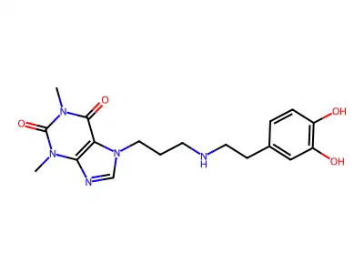 7-Propyltheophylline dopamine structure