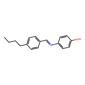 Phenol, 4-[[(4-butylphenyl)methylene]amino]- structure