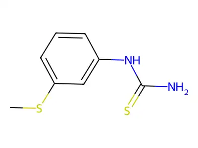 Thiourea, N-(3-(methylthio)phenyl)- structure