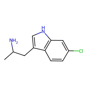 1-(6-chloro-1H-indol-3-yl)propan-2-amine structure
