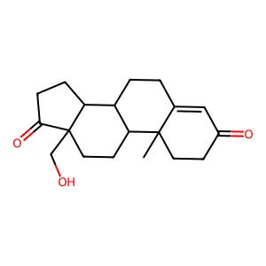 18-Hydroxy-4-androstene-3,17-dione structure