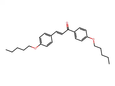 2-Propen-1-one, 1,3-bis[4-(pentyloxy)phenyl]- structure