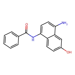 Benzamide, N-(4-amino-6-hydroxy-1-naphthalenyl)- structure