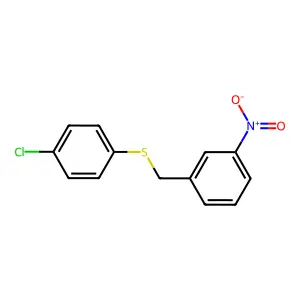1-[(4-Chlorophenyl)sulfanylmethyl]-3-nitrobenzene structure