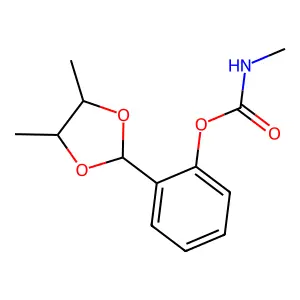 2-(4,5-Dimethyl-1,3-dioxolan-2-yl)phenyl methylcarbamate structure