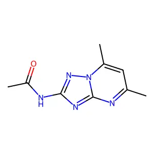 N-(5,7-dimethyl[1,2,4]triazolo[1,5-a]pyrimidin-2-yl)acetamide structure