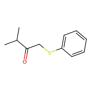 3-Methyl-1-phenylsulfanyl-butan-2-one structure