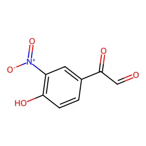 4-Hydroxy-3-nitrophenylglyoxal structure