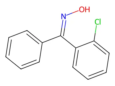 Methanone, (2-chlorophenyl)phenyl-, oxime structure