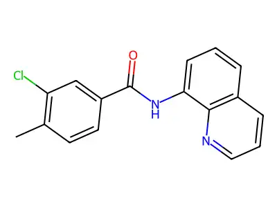 3-chloro-4-methyl-N-quinolin-8-ylbenzamide structure