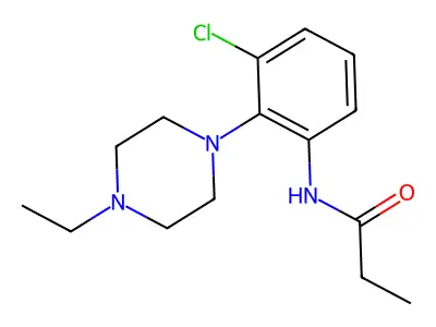 N-[3-chloro-2-(4-ethylpiperazin-1-yl)phenyl]propanamide structure