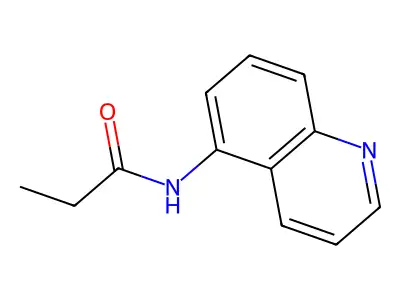 N-quinolin-5-ylpropanamide structure