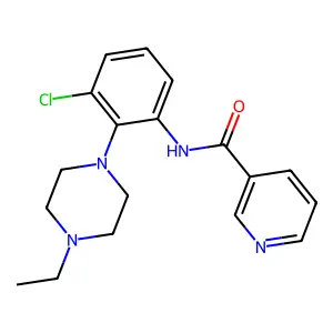 N-[3-chloro-2-(4-ethylpiperazin-1-yl)phenyl]pyridine-3-carboxamide structure
