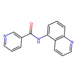 N-5-quinolinylnicotinamide structure