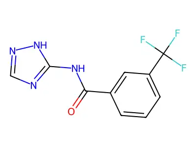 N-(1H-1,2,4-triazol-5-yl)-3-(trifluoromethyl)benzamide structure