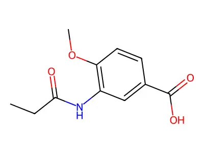 4-Methoxy-3-(propionylamino)benzoic acid structure