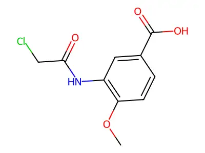 3-[(Chloroacetyl)amino]-4-methoxybenzoic acid structure