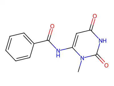 N-(3-Methyl-2,6-dioxo-1,2,3,6-tetrahydropyrimidin-4-yl)benzamide structure