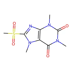 1,3,7-Trimethyl-8-methylsulfonylpurine-2,6-dione structure