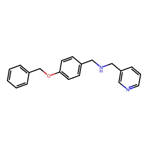 N-[4-(benzyloxy)benzyl]-N-(3-pyridinylmethyl)amine structure
