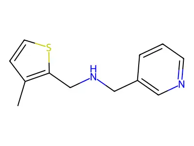 (3-Methyl-thiophen-2-ylmethyl)-pyridin-3-ylmethyl-amine structure