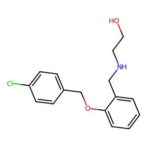 2-({2-[(4-Chlorobenzyl)oxy]benzyl}amino)ethanol structure