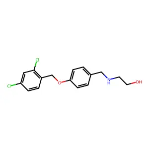 2-({4-[(2,4-Dichlorobenzyl)oxy]benzyl}amino)ethanol structure