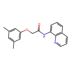 2-(3,5-dimethylphenoxy)-N-quinolin-8-ylacetamide structure