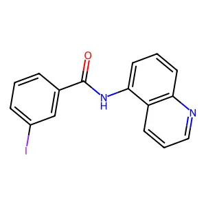 3-iodo-N-quinolin-5-ylbenzamide structure