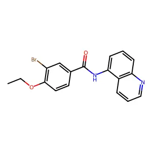 3-bromo-4-ethoxy-N-quinolin-5-ylbenzamide structure