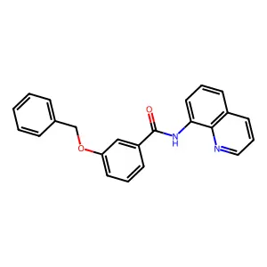 3-(benzyloxy)-N-(quinolin-8-yl)benzamide structure