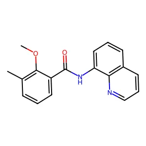 2-methoxy-3-methyl-N-quinolin-8-ylbenzamide structure