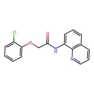 2-(2-chlorophenoxy)-N-quinolin-8-ylacetamide structure