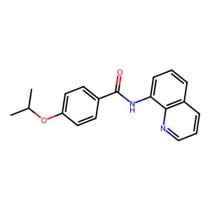 4-propan-2-yloxy-N-quinolin-8-ylbenzamide structure