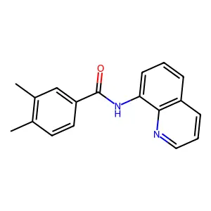 3,4-dimethyl-N-(8-quinolinyl)benzamide structure