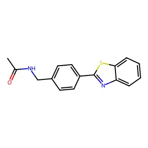 N-[4-(1,3-benzothiazol-2-yl)benzyl]acetamide structure