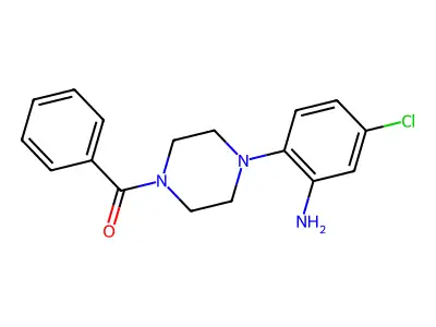 [4-(2-Amino-4-chlorophenyl)piperazin-1-yl](phenyl)methanone structure
