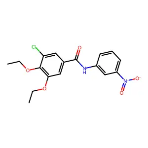 3-chloro-4,5-diethoxy-N-(3-nitrophenyl)benzamide structure