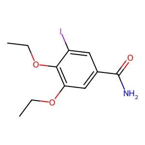 3,4-Diethoxy-5-iodobenzamide structure