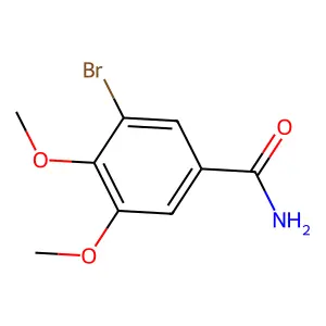 3-Bromo-4,5-dimethoxybenzamide structure