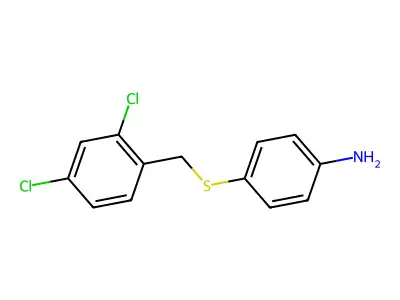 4-[(2,4-Dichlorobenzyl)sulfanyl]aniline structure