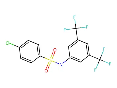 N-(3,5-bis-(Trifluoromethyl)phenyl)-4-chlorobenzenesulfonamide structure