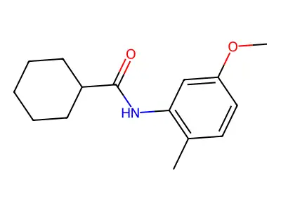 N-(5-methoxy-2-methylphenyl)cyclohexanecarboxamide structure