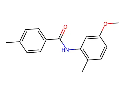 N-(5-methoxy-2-methylphenyl)-4-methylbenzamide structure